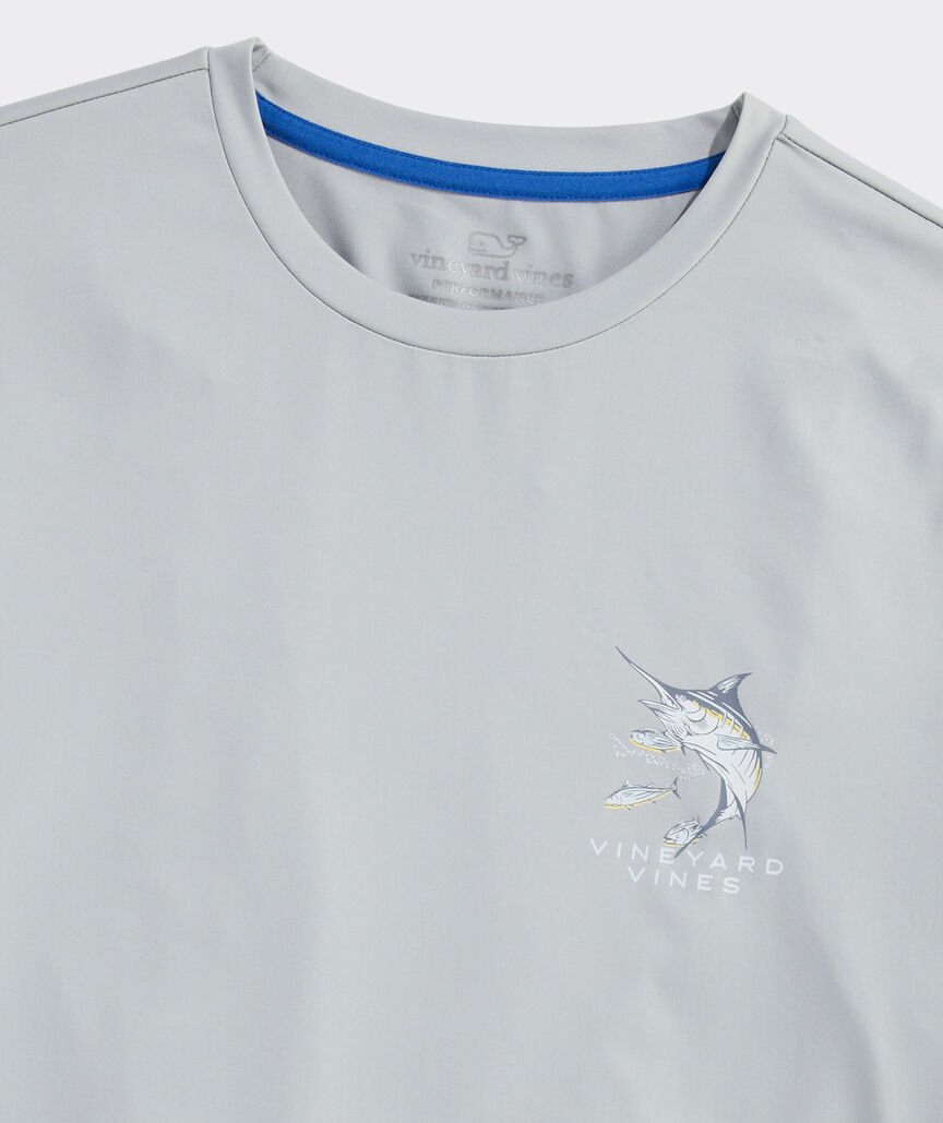 Vineyard Vines Performance Underwater Marlin Short-Sleeve Harbor Tee