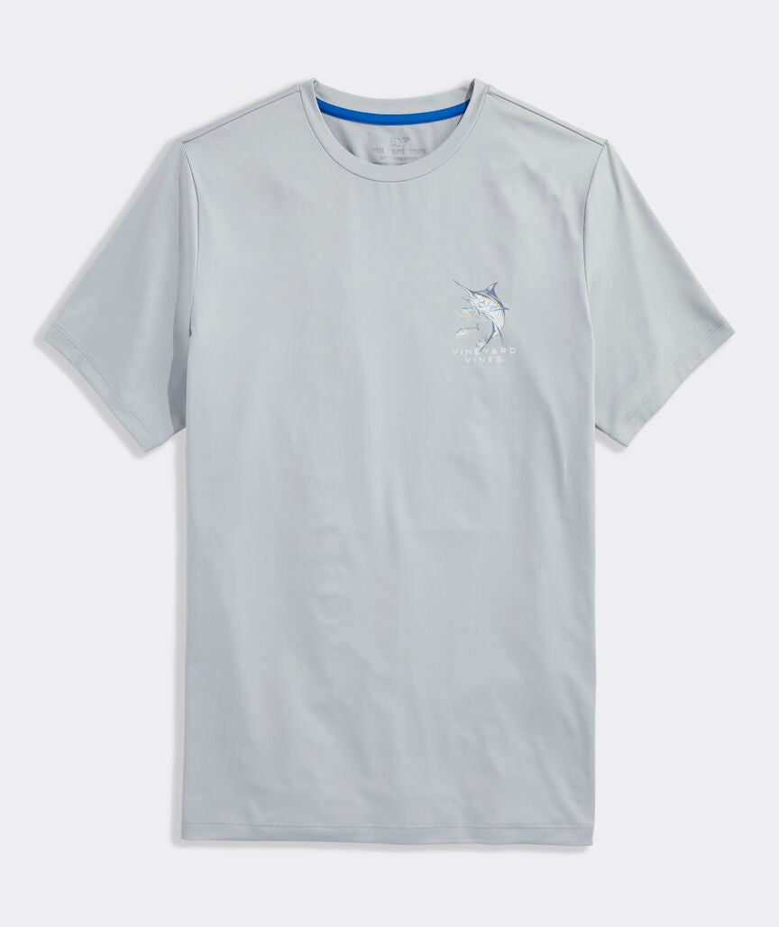 Vineyard Vines Performance Underwater Marlin Short-Sleeve Harbor Tee