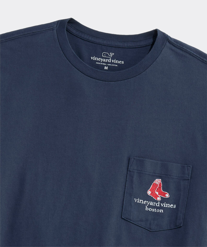 Vineyard Vines Boston Red Sox Green Monster Short-Sleeve Pocket T-Shirt