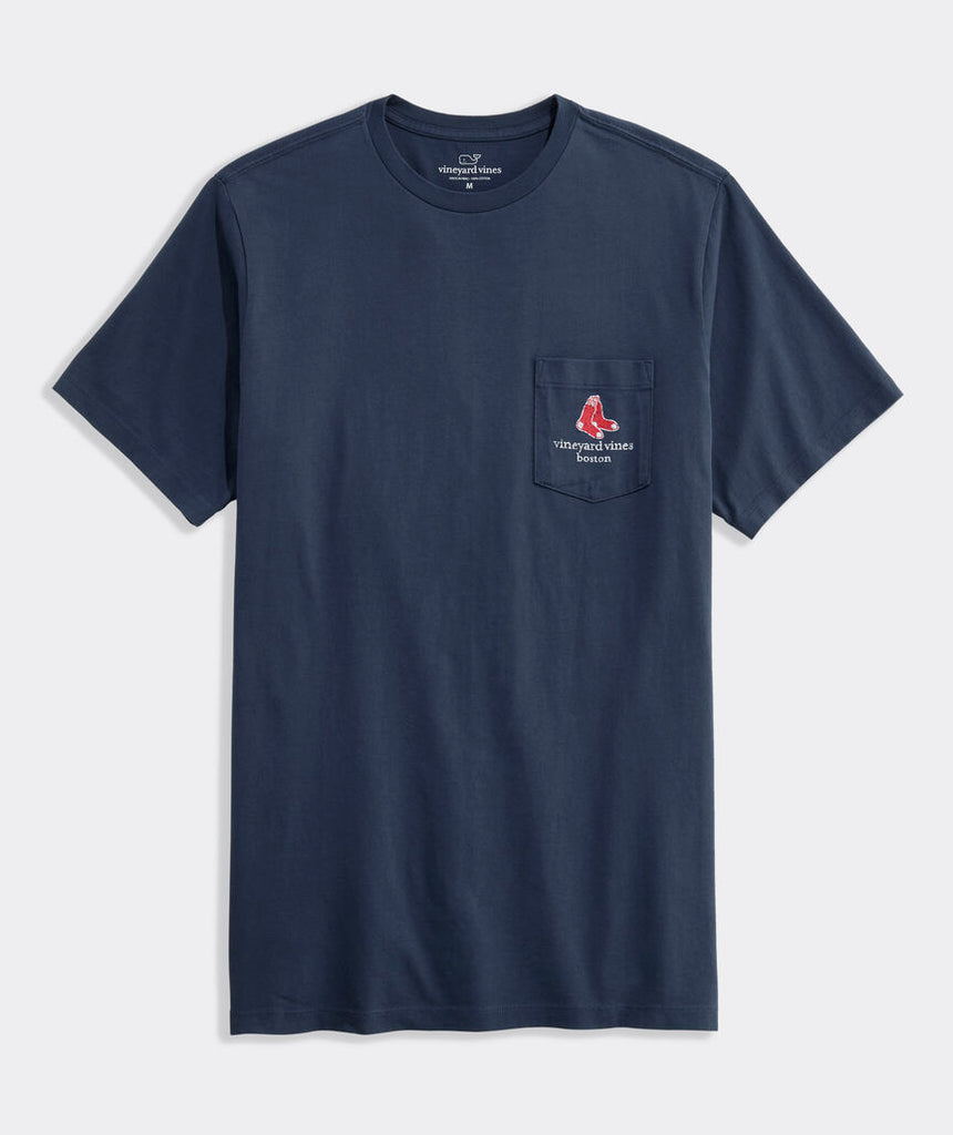 Vineyard Vines Boston Red Sox Green Monster Short-Sleeve Pocket T-Shirt