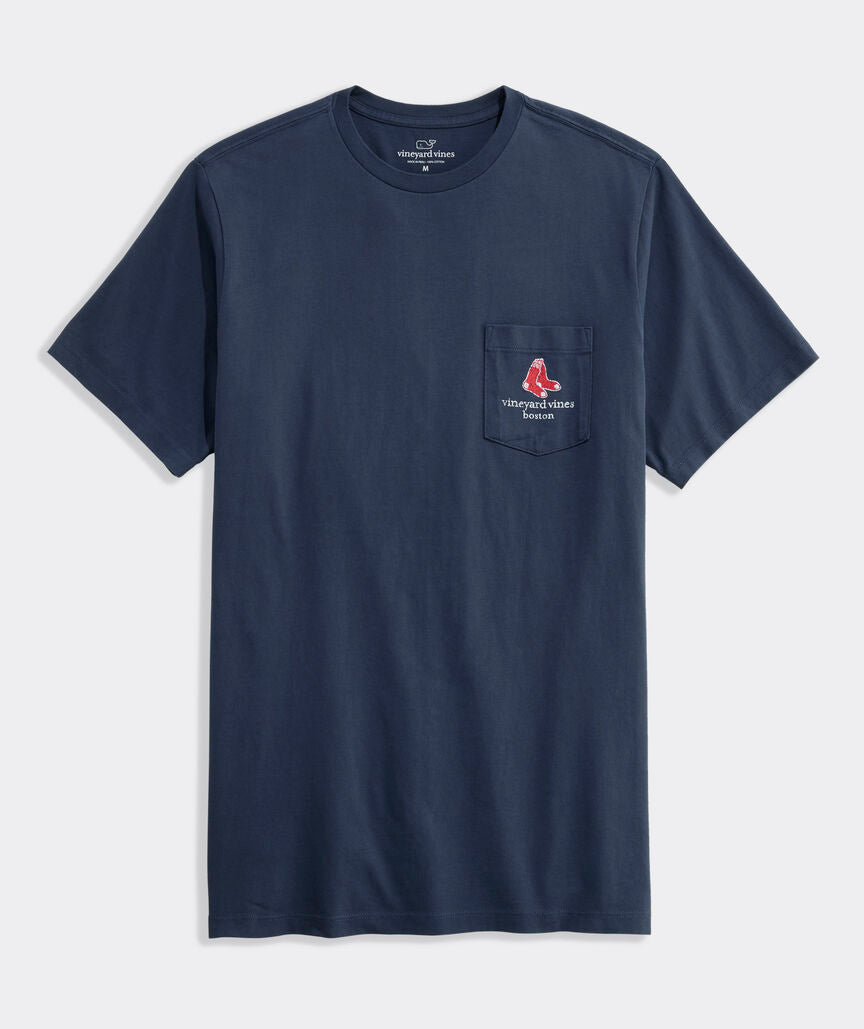 Vineyard Vines Boston Red Sox Green Monster Short-Sleeve Pocket T-Shirt
