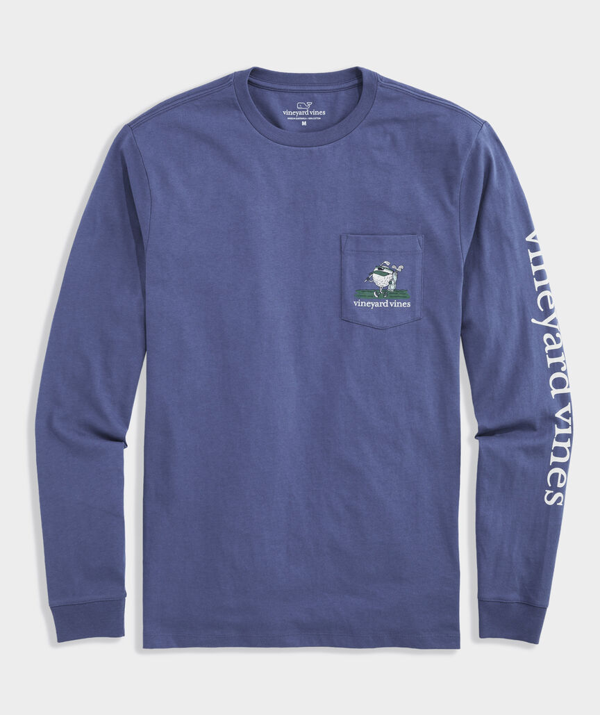 Vineyard Vines Drive Fast and Putt Slow Long-Sleeve Pocket Tee