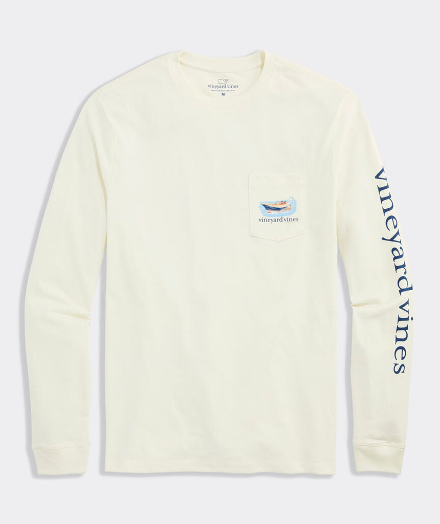 Vineyard Vines Gravy Boat Captain Long-Sleeve Pocket Tee