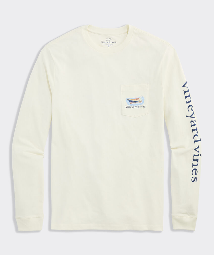 Vineyard Vines Gravy Boat Captain Long-Sleeve Pocket Tee