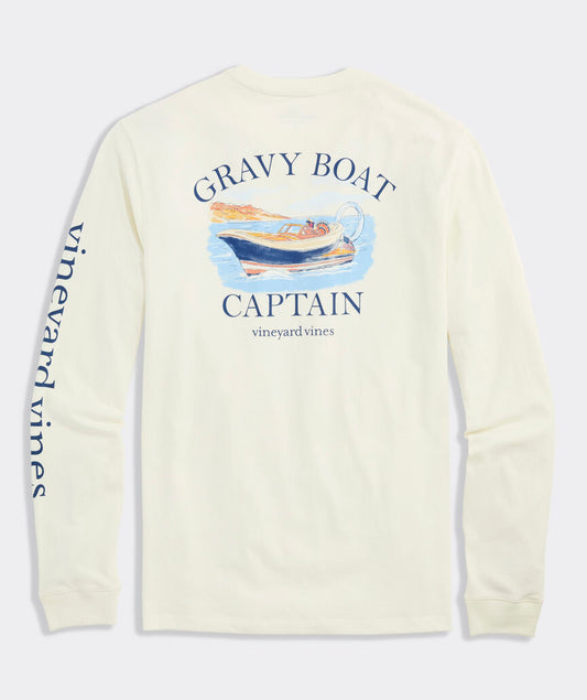 Vineyard Vines Gravy Boat Captain Long-Sleeve Pocket Tee