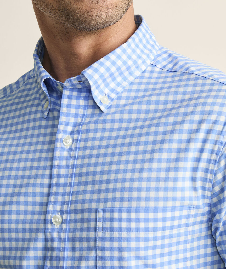 Vineyard Vines Skysail Gingham Performance Cotton Shirt