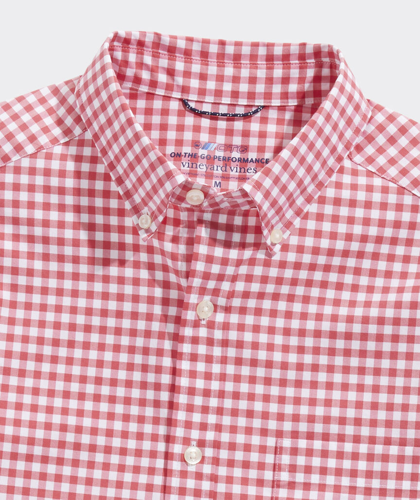 Vineyard Vines Men's Gingham On-The-Go brrr° Shirt