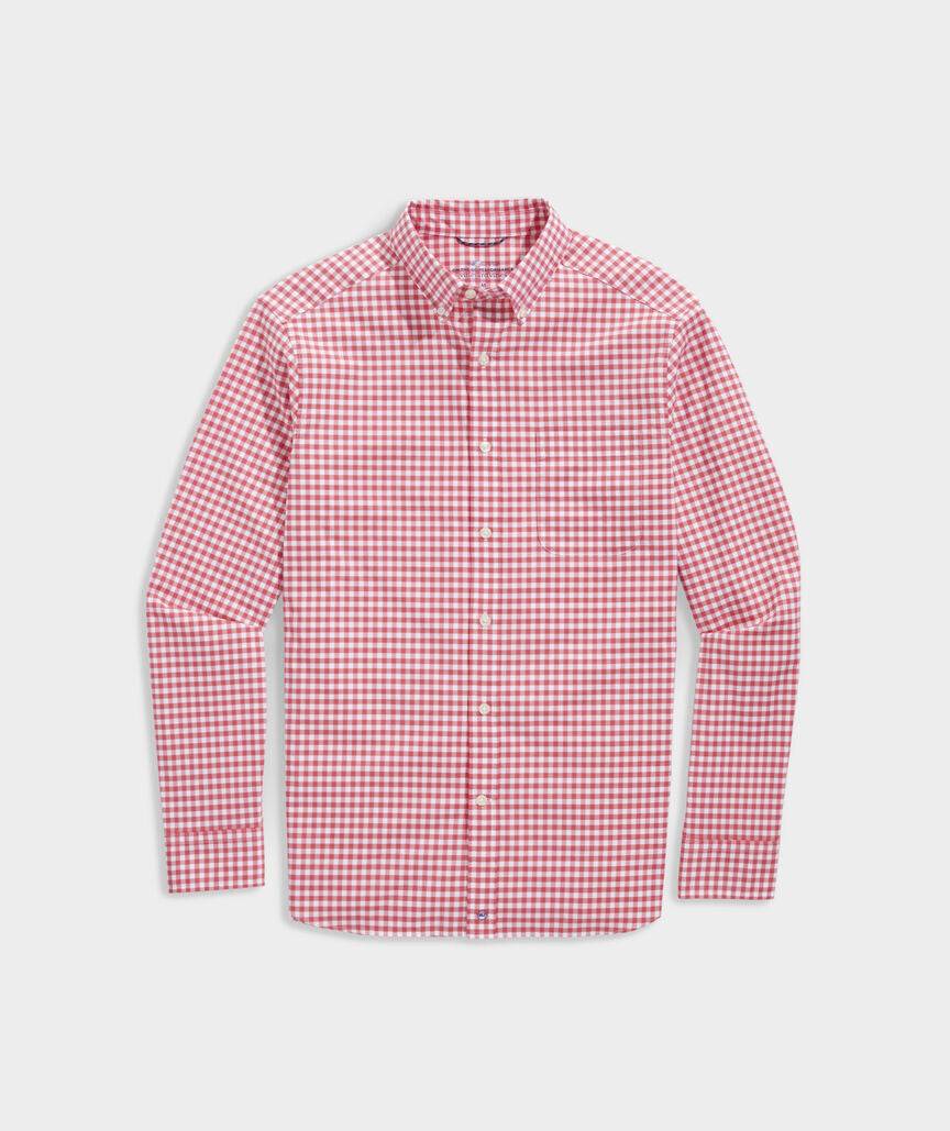 Vineyard Vines Men's Gingham On-The-Go brrr° Shirt