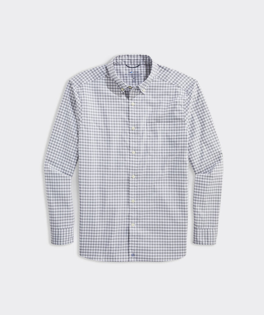 Vineyard Vines Men's Gingham On-The-Go brrr° Shirt