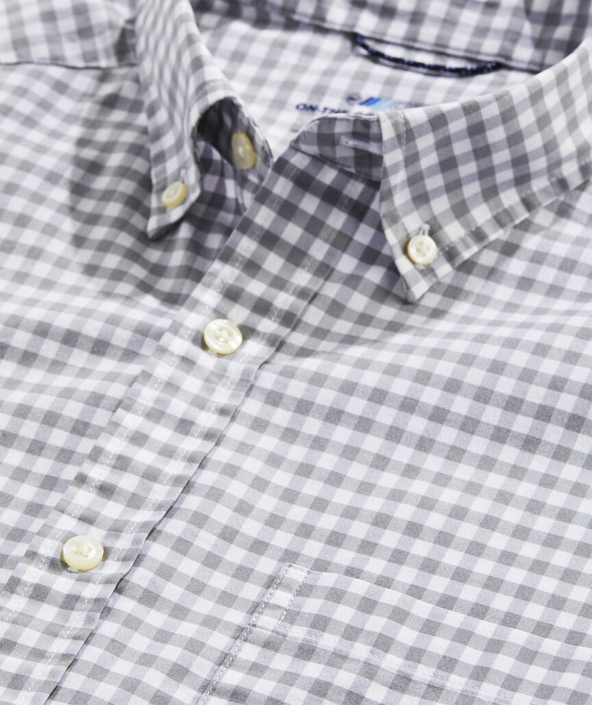 Vineyard Vines Men's Gingham On-The-Go brrr° Shirt