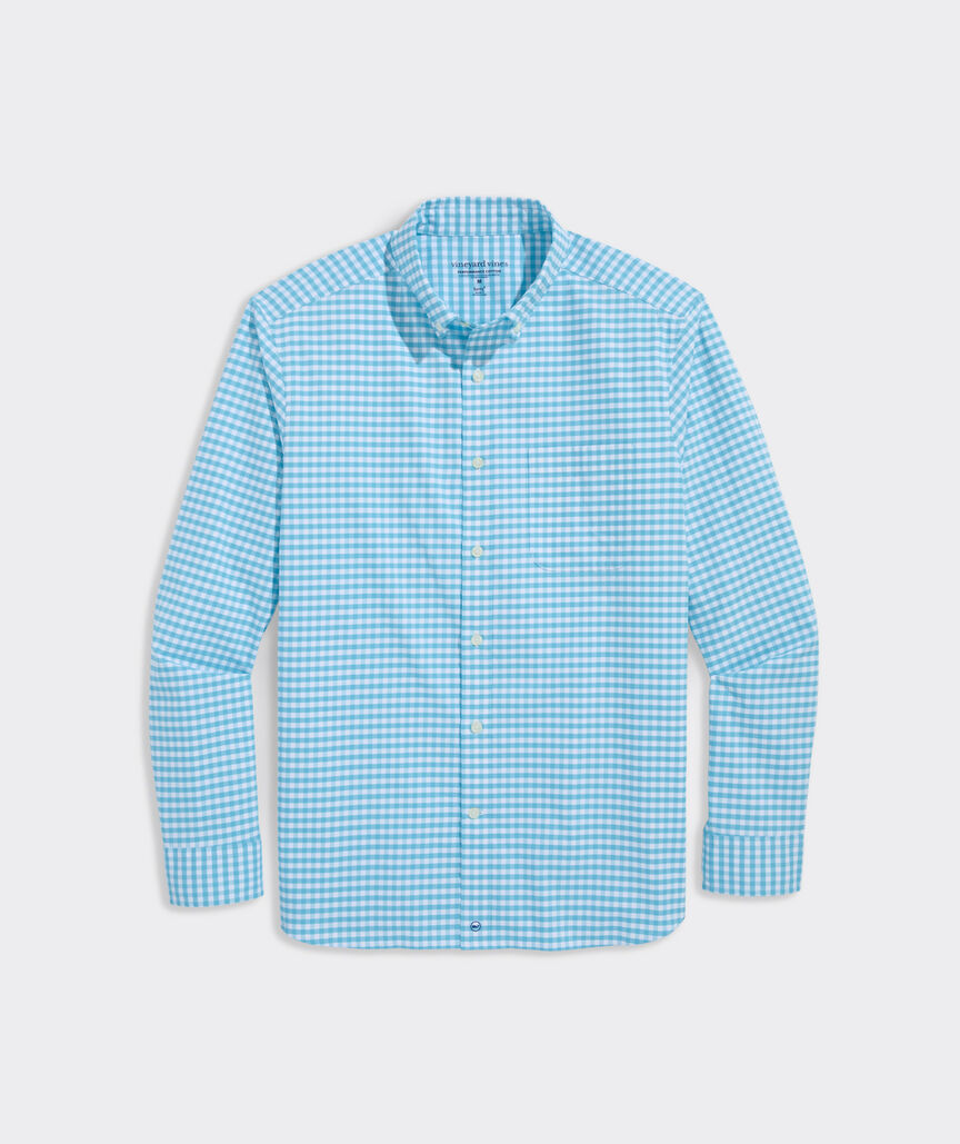 Vineyard Vines Skysail Gingham Performance Cotton Shirt