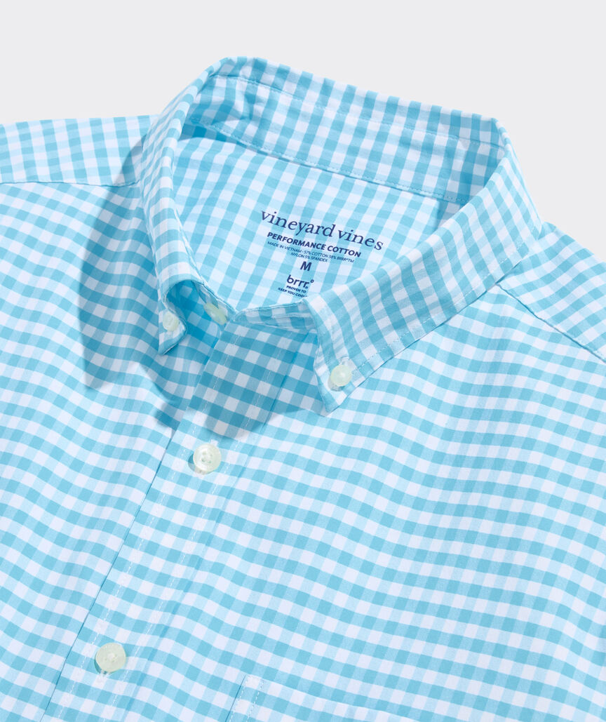 Vineyard Vines Skysail Gingham Performance Cotton Shirt