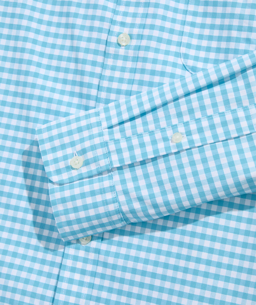 Vineyard Vines Skysail Gingham Performance Cotton Shirt