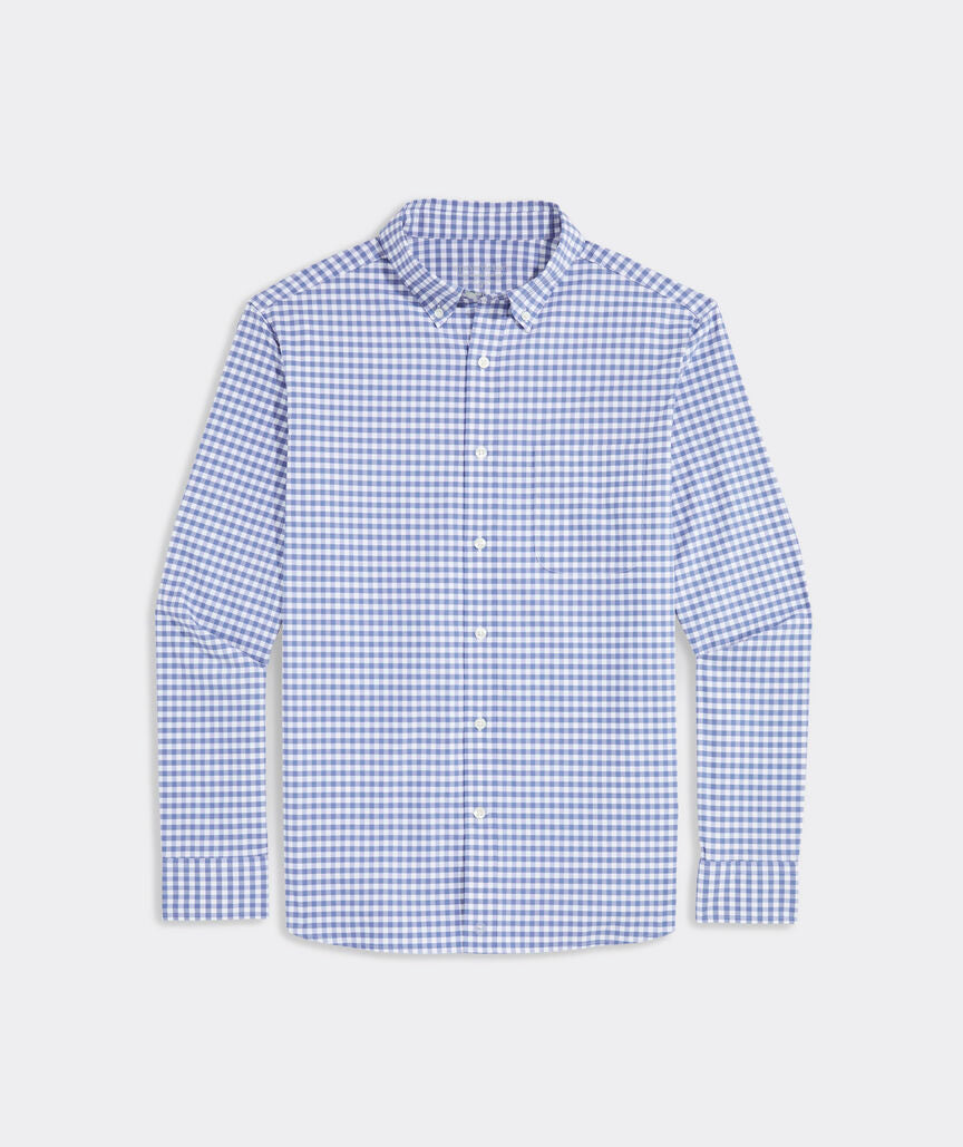 Vineyard Vines Skysail Gingham Performance Cotton Shirt