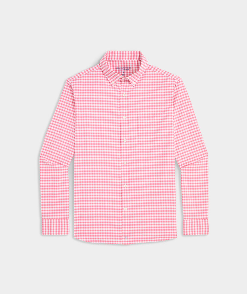 Vineyard Vines Skysail Gingham Performance Cotton Shirt