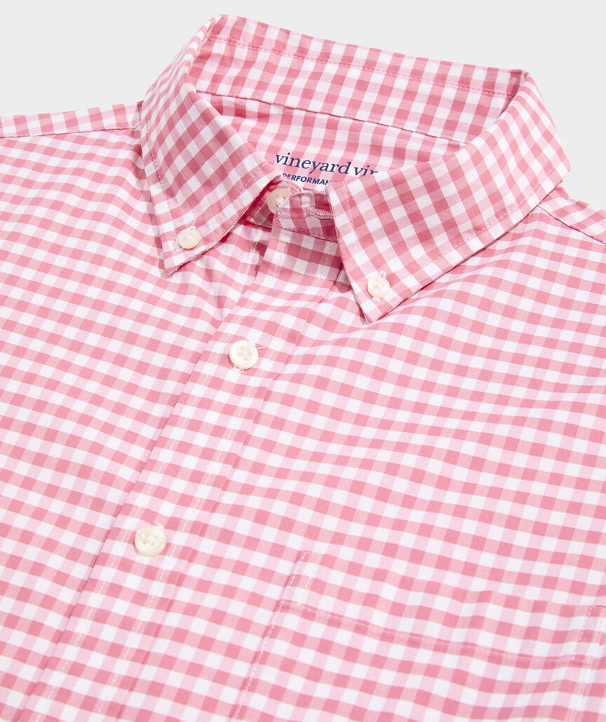 Vineyard Vines Skysail Gingham Performance Cotton Shirt