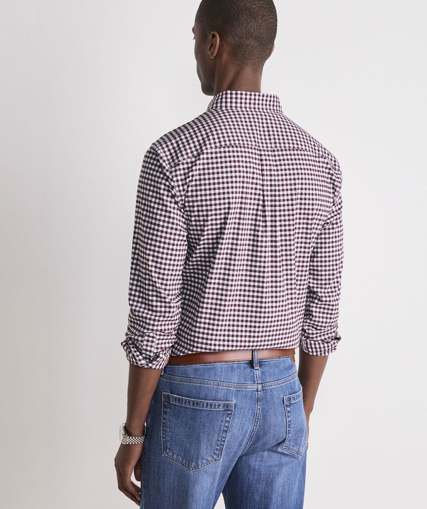Vineyard Vines Skysail Gingham Performance Cotton Shirt