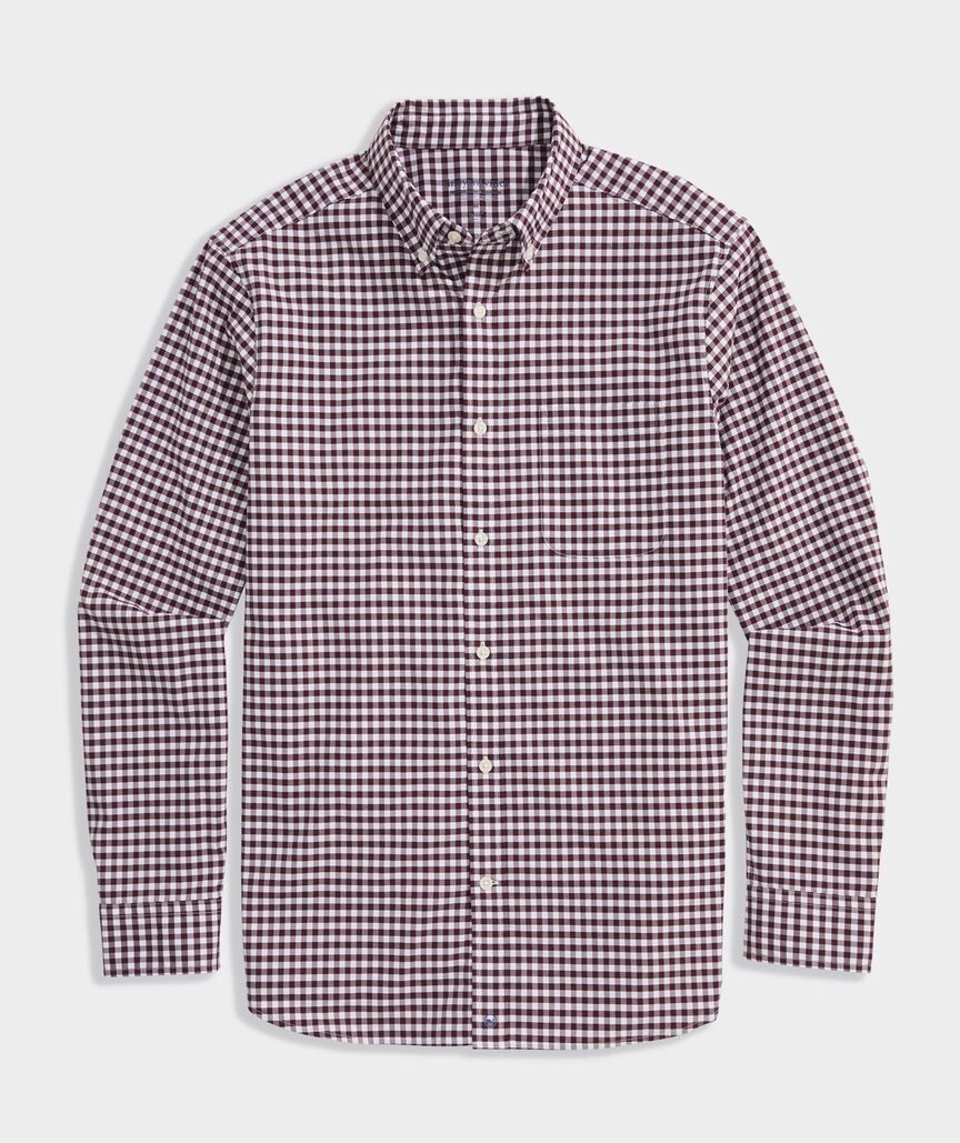 Vineyard Vines Skysail Gingham Performance Cotton Shirt
