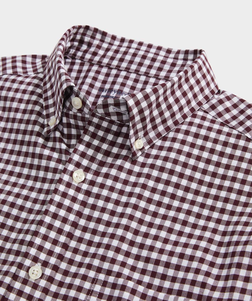 Vineyard Vines Skysail Gingham Performance Cotton Shirt