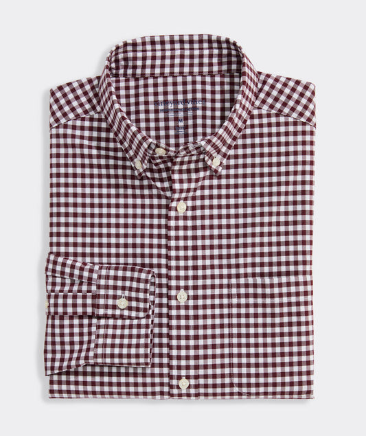 Vineyard Vines Skysail Gingham Performance Cotton Shirt