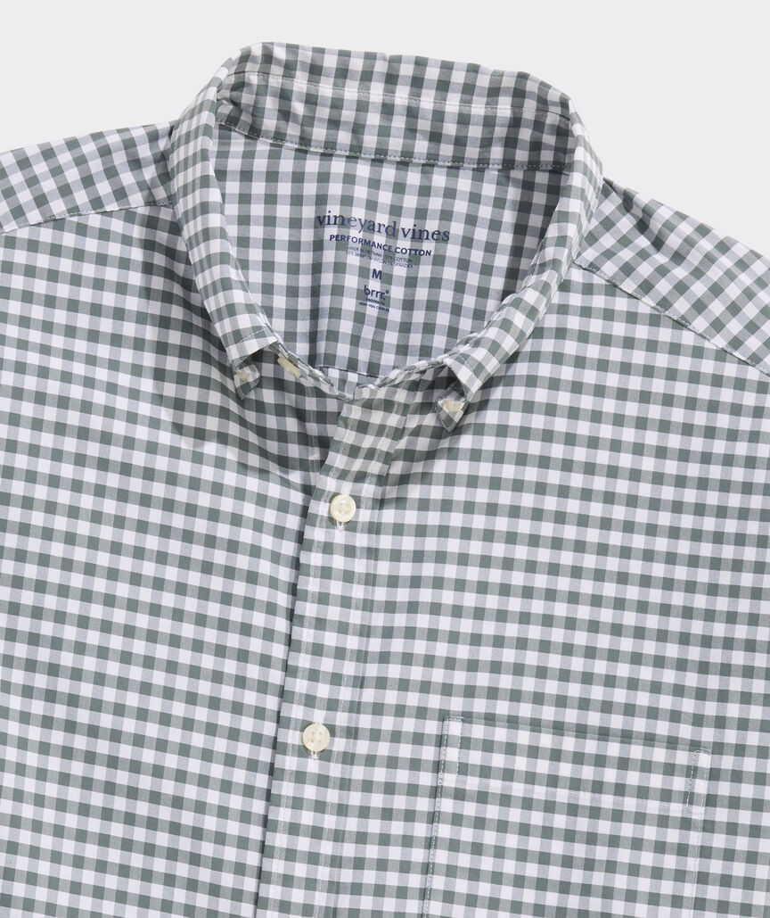 Vineyard Vines Skysail Gingham Performance Cotton Shirt