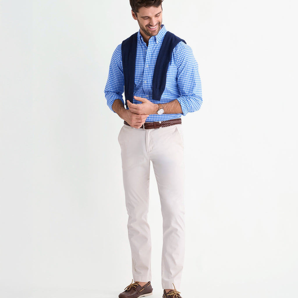 Vineyard Vines Performance Cotton Skysail Gingham Shirt