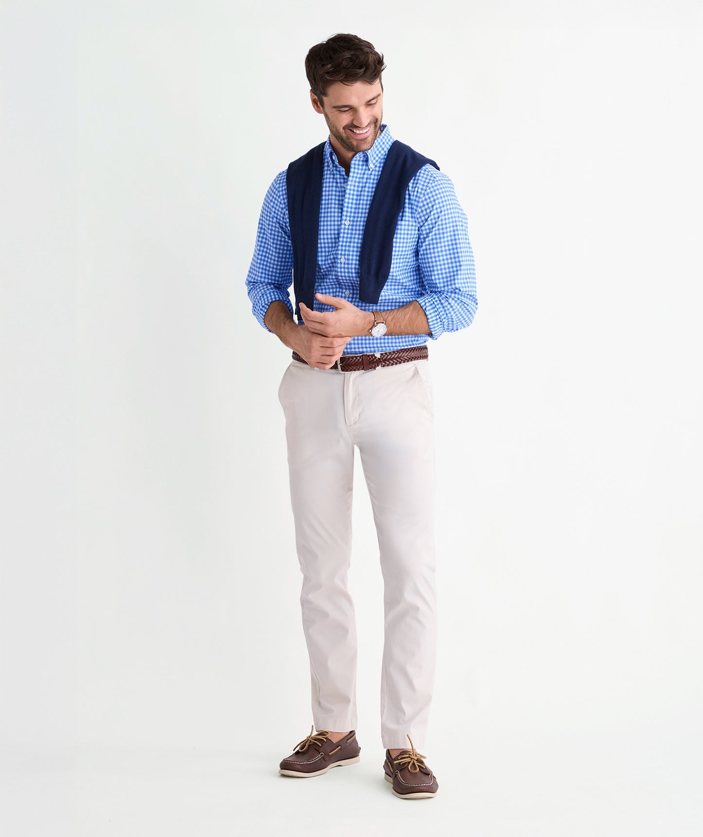 Vineyard Vines Performance Cotton Skysail Gingham Shirt