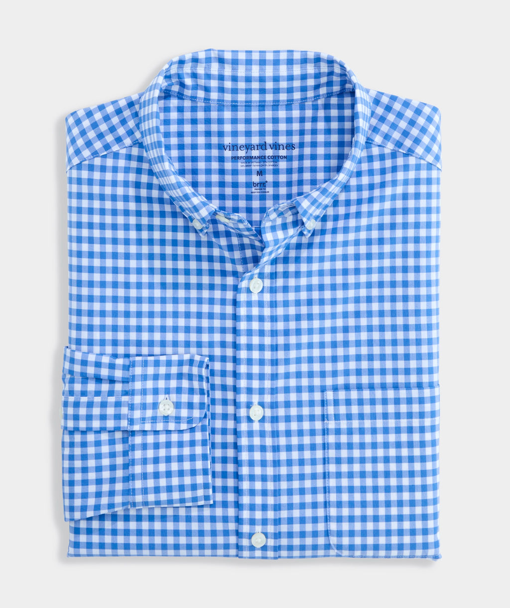 Vineyard Vines Performance Cotton Skysail Gingham Shirt