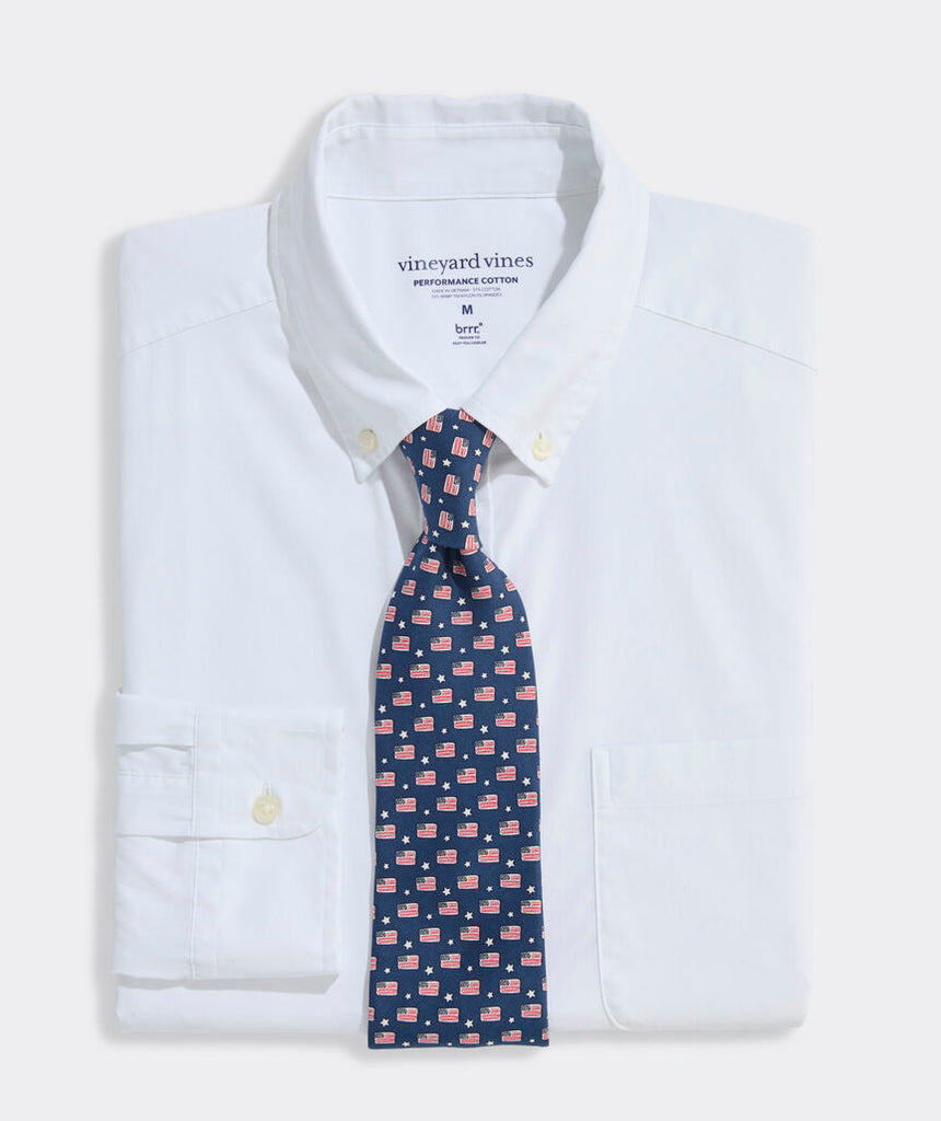 Vineyard Vines Breakwater Solid Performance Cotton Shirt