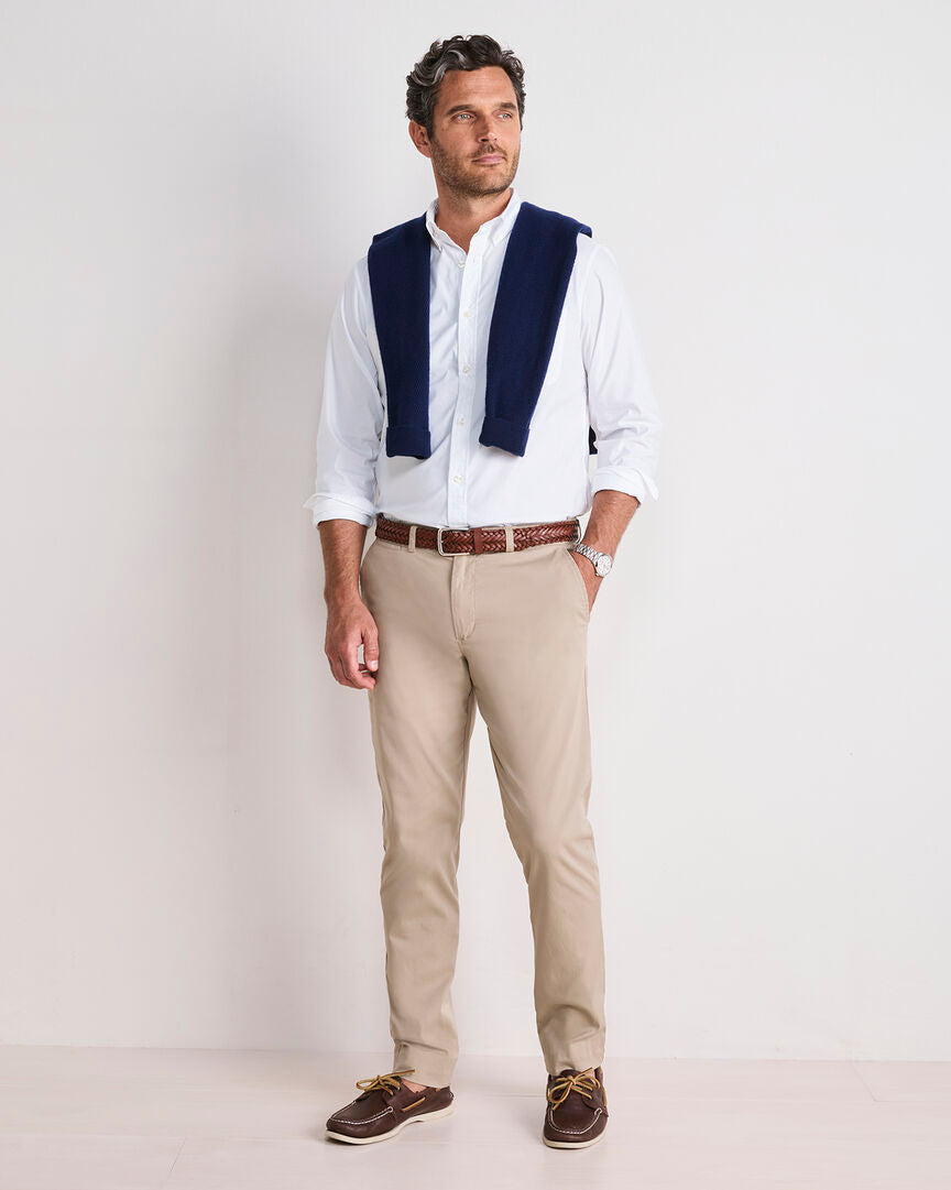 Vineyard Vines Breakwater Solid Performance Cotton Shirt