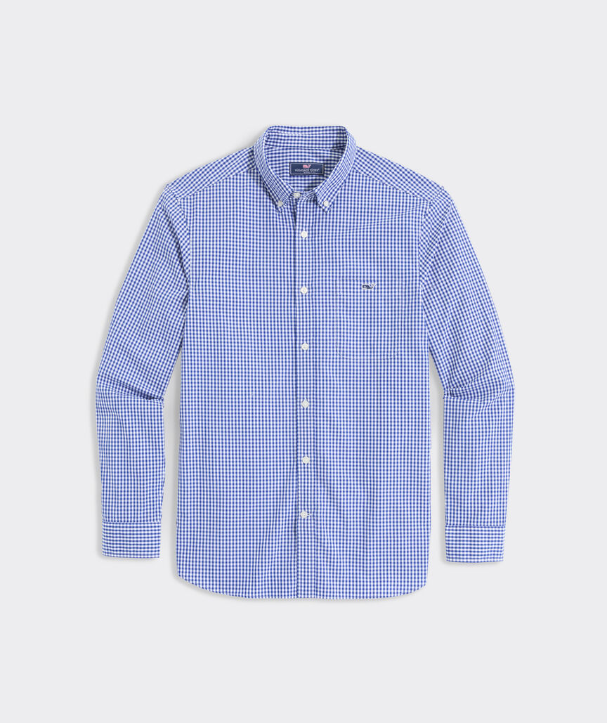 Vineyard Vines Stretch Poplin Gingham Shirt