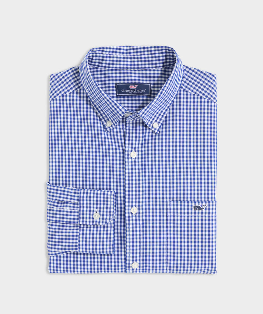 Vineyard Vines Stretch Poplin Gingham Shirt