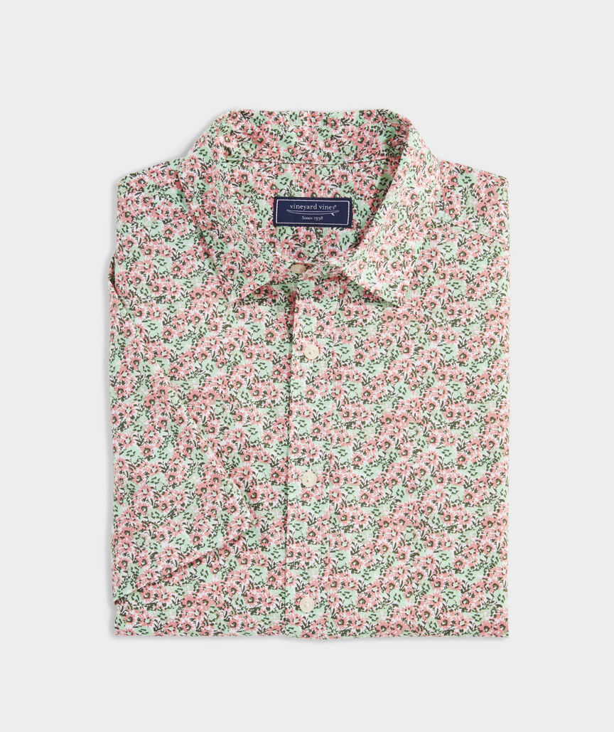 Vineyard Vines Cotton Short-Sleeve Gulf Floral Shirt