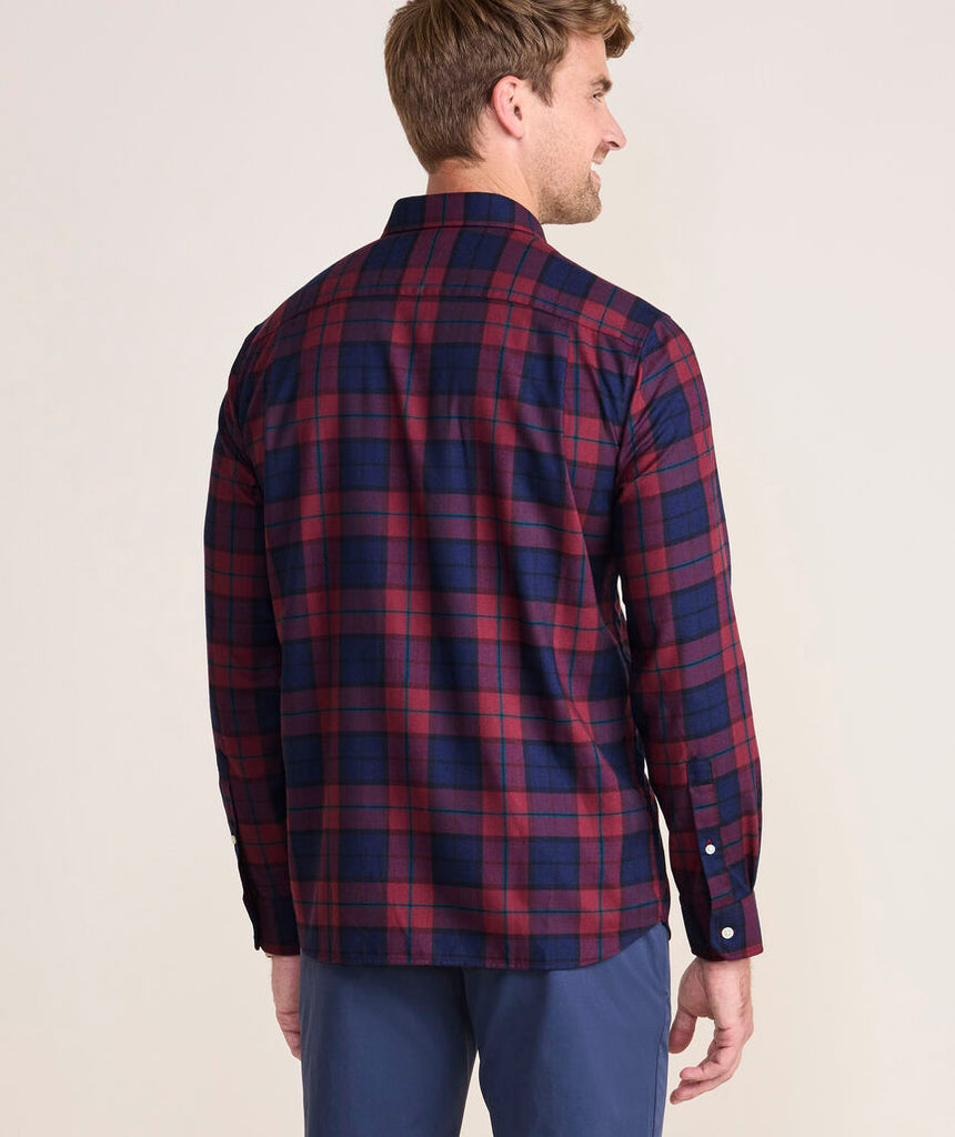 Vineyard Vines On-The-Go Brushed Twill Plaid Shirt