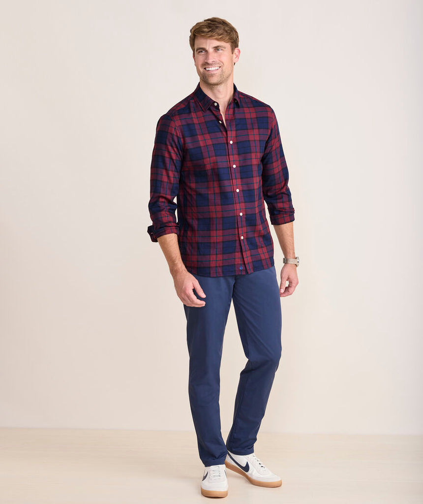 Vineyard Vines On-The-Go Brushed Twill Plaid Shirt