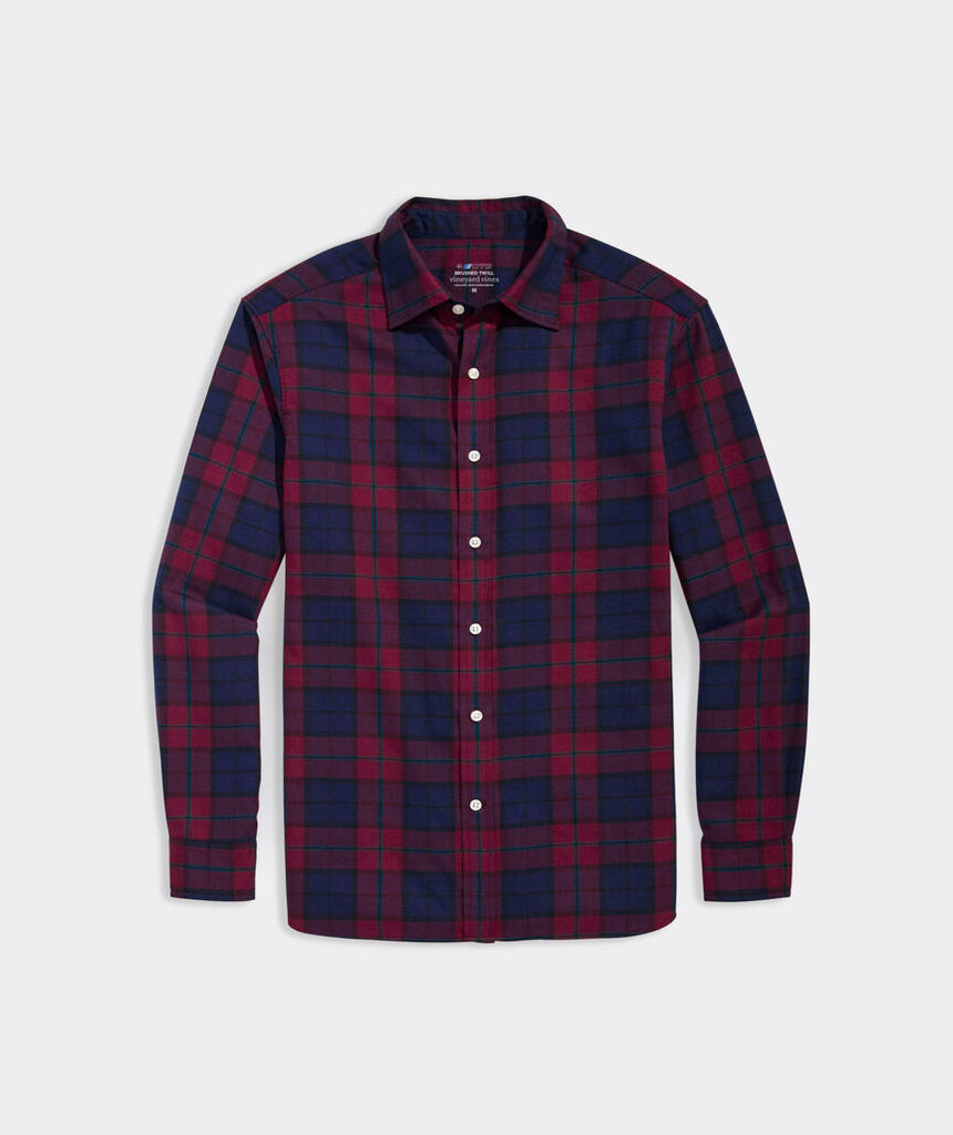 Vineyard Vines On-The-Go Brushed Twill Plaid Shirt