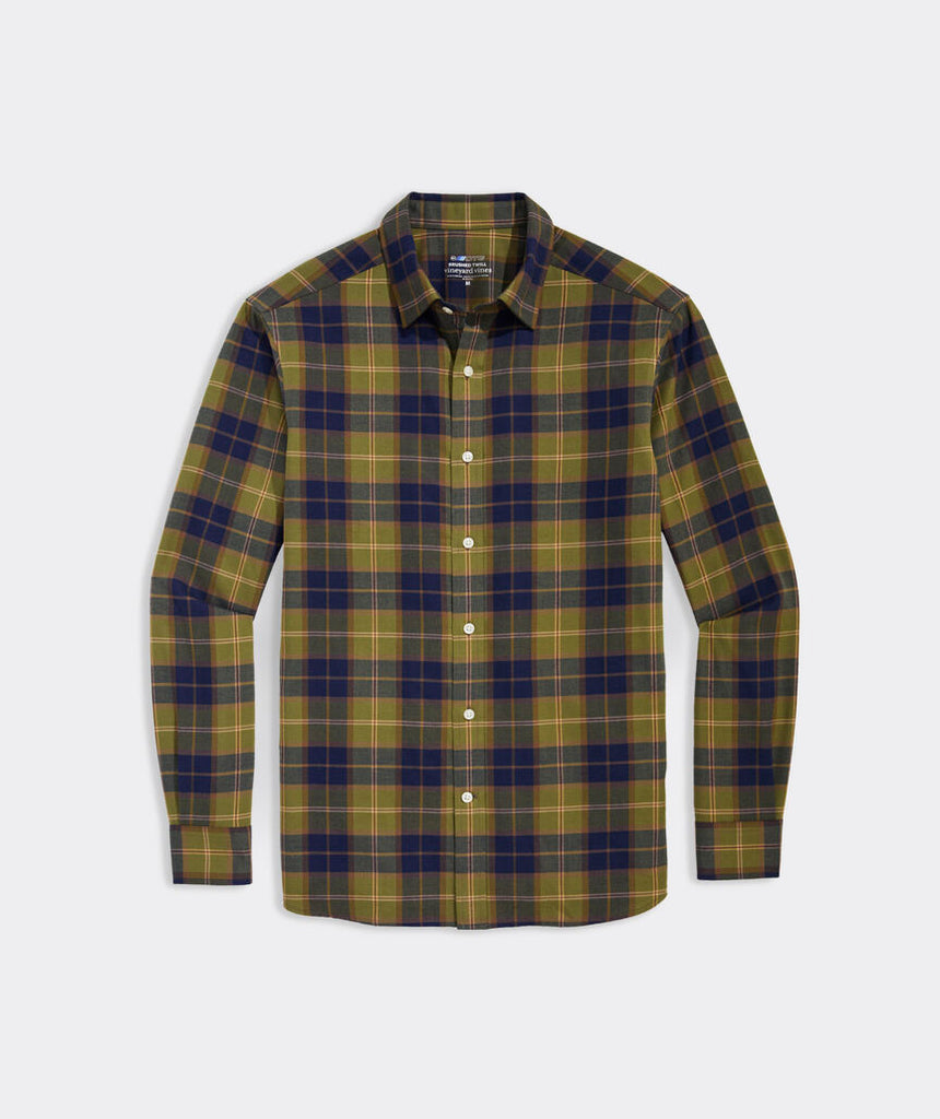 Vineyard Vines On-The-Go Brushed Twill Plaid Shirt