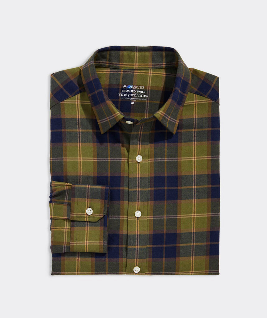 Vineyard Vines On-The-Go Brushed Twill Plaid Shirt