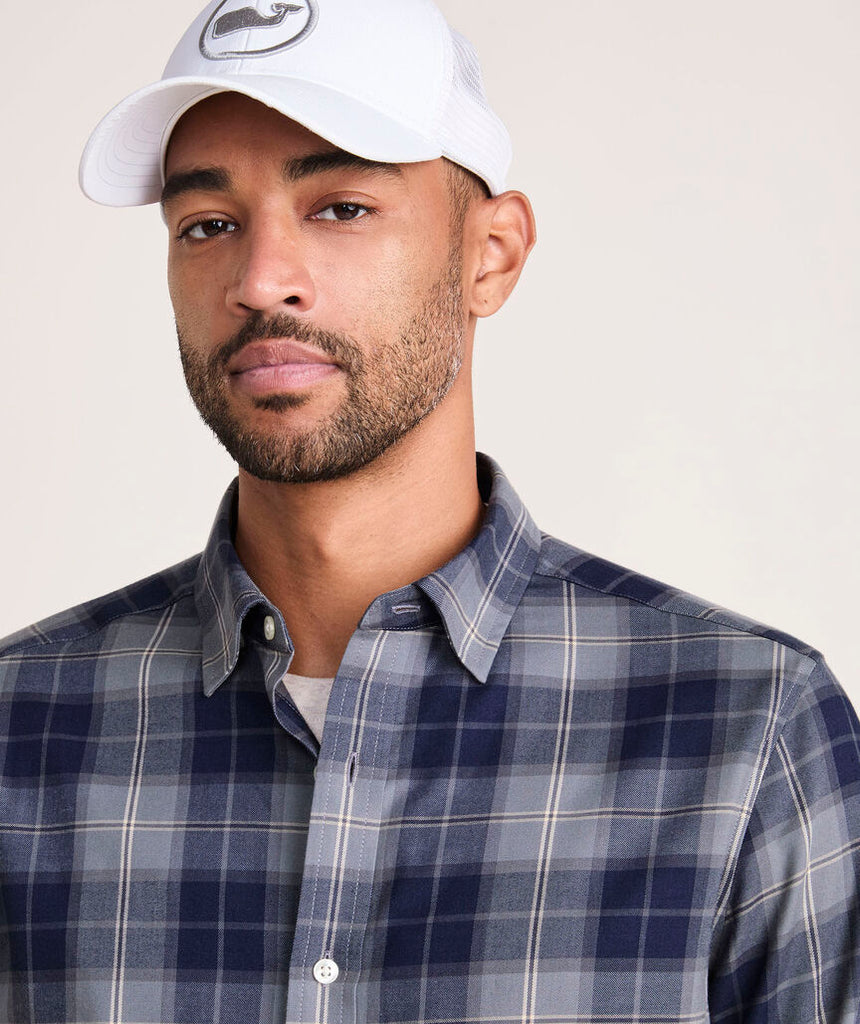 Vineyard Vines On-The-Go Brushed Twill Plaid Shirt
