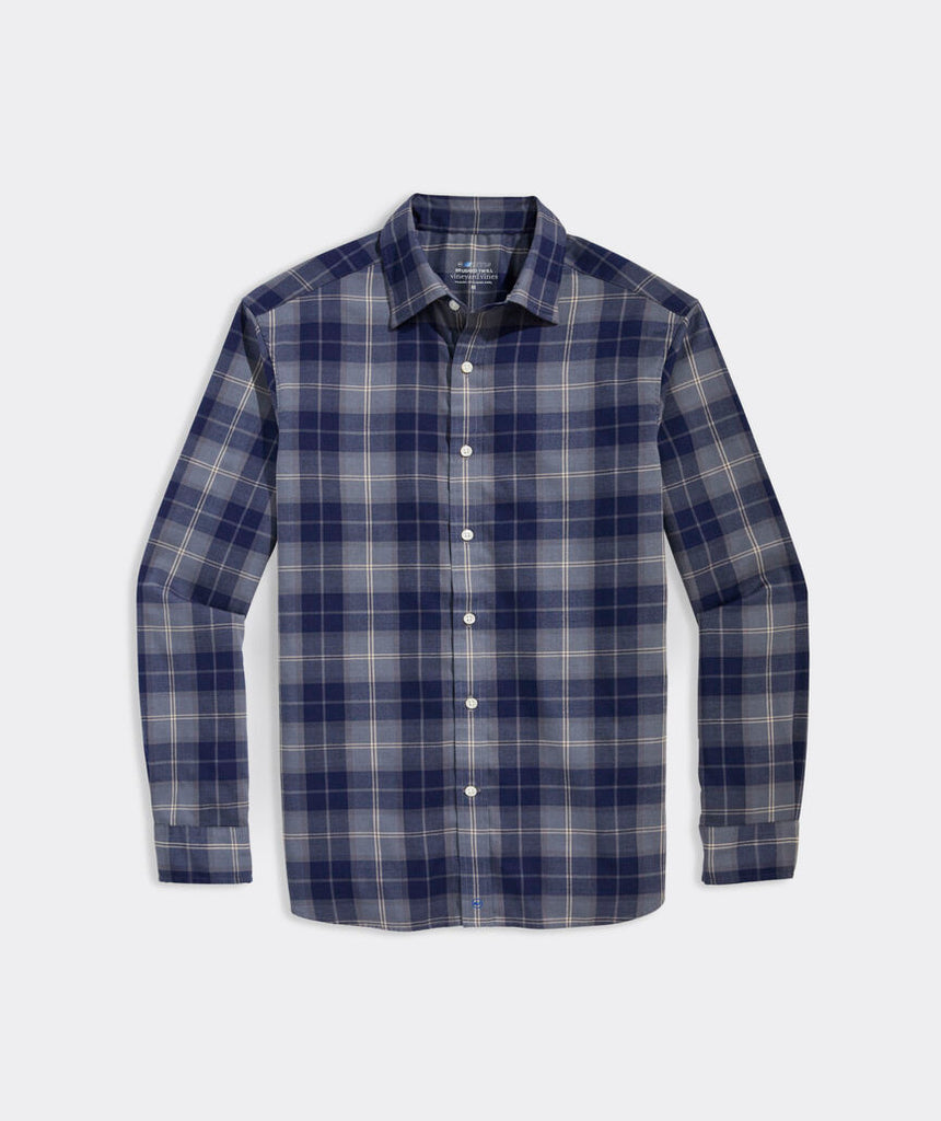 Vineyard Vines On-The-Go Brushed Twill Plaid Shirt