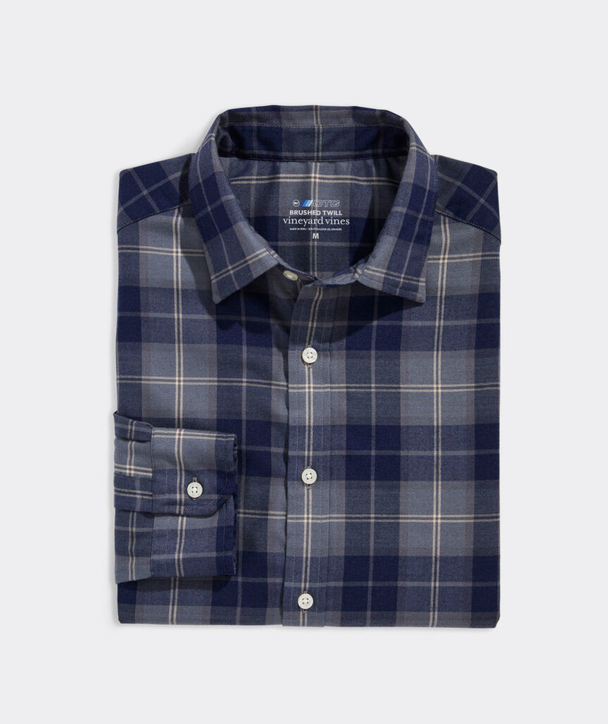 Vineyard Vines On-The-Go Brushed Twill Plaid Shirt