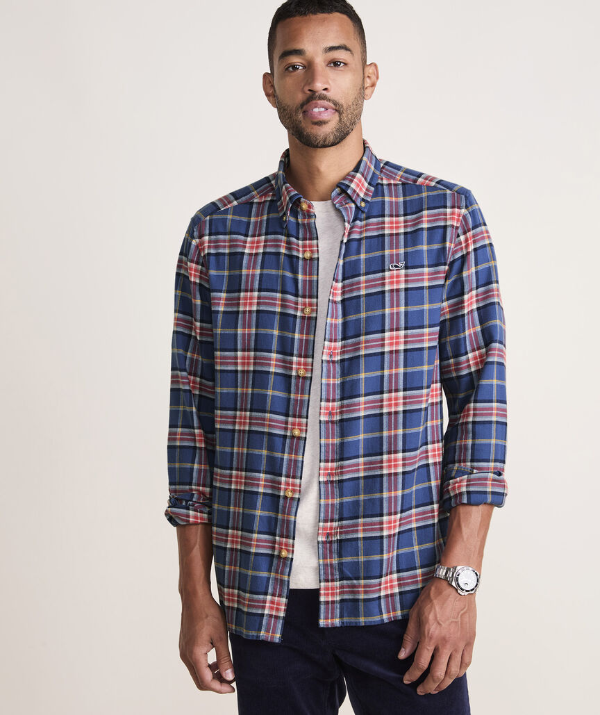 Vineyard Vines Vineyard Flannel Plaid Shirt