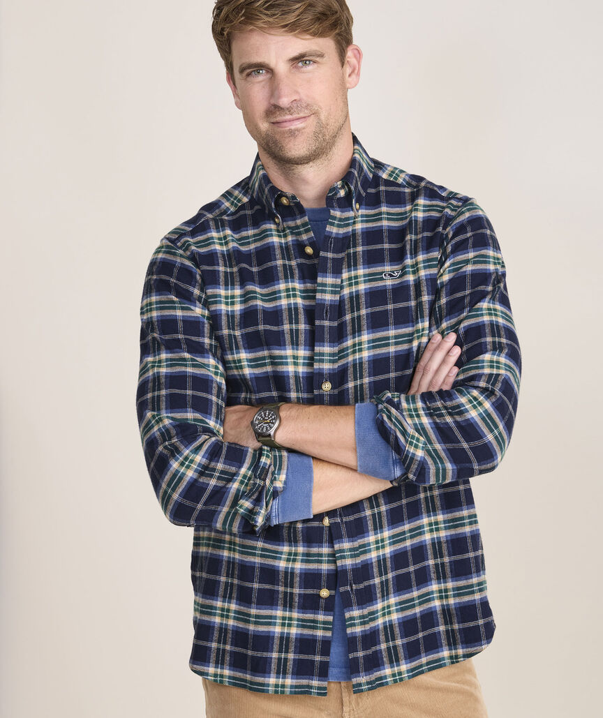 Vineyard Vines Vineyard Flannel Plaid Shirt