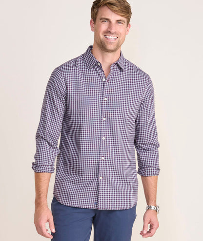 Vineyard Vines On-The-Go Brushed Twill Plaid Shirt