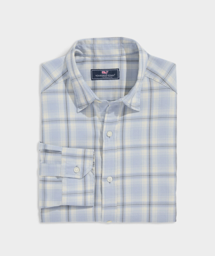 Vineyard Vines On-The-Go Brushed Twill Plaid Shirt