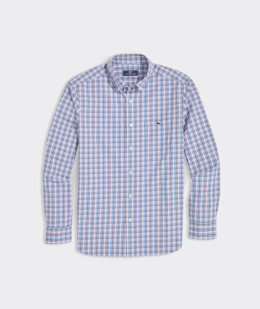 Vineyard Vines Stretch Poplin Tattersall Shirt