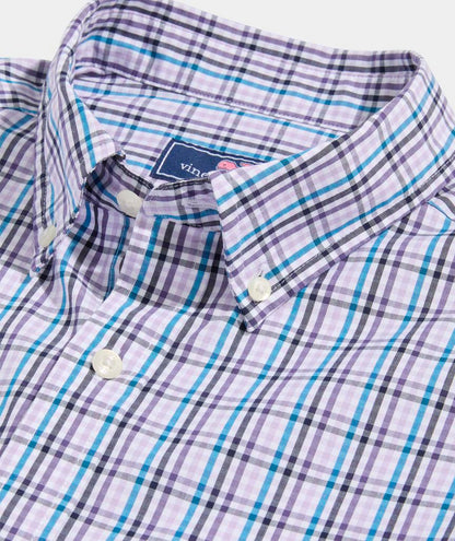 Vineyard Vines Stretch Poplin Tattersall Shirt
