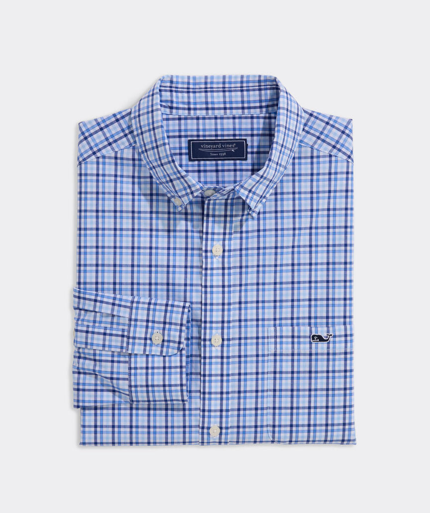 Vineyard Vines Kingston Tattersall Perfect Wash Poplin Shirt