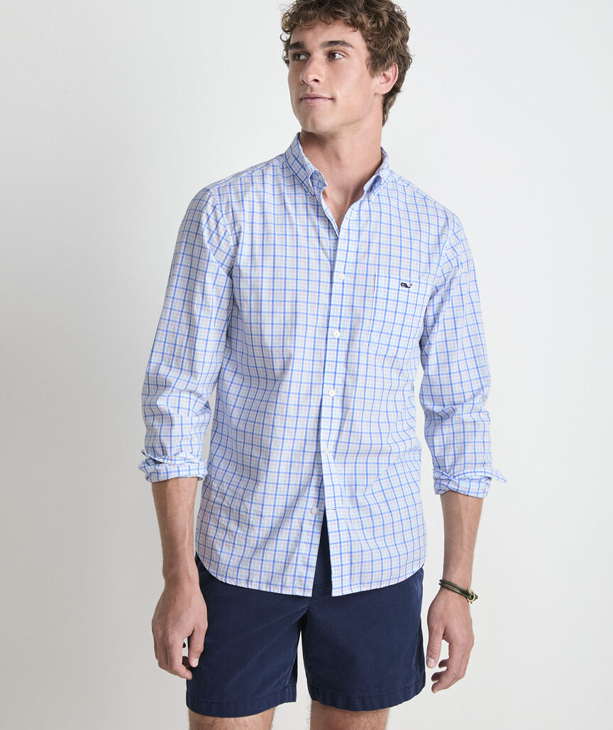 Vineyard Vines Kingston Tattersall Perfect Wash Poplin Shirt