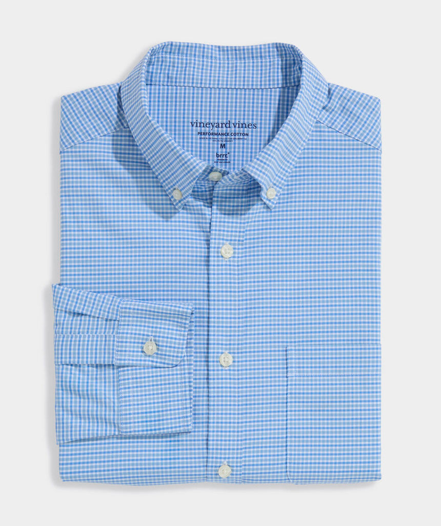 Vineyard Vines Tradewind Check Performance Cotton Shirt